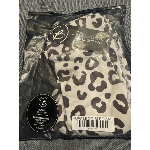 Celestial Bodiez NWT Power 7/8th Leggings in 'Snow Leopardess' Size Small - Picture 4 of 8